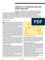 Mitigating Interference To Maximize Spectral Effi Ciency in 3G/4G Networks