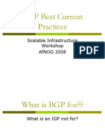 BGP Best Current Practices: Scalable Infrastructure Workshop Afnog 2008