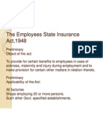 Employee State Insurance Act