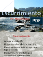 Fuentes de Escurrimiento 