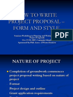 Writing Module 5 (PP) - How To Write Project Proposal, Form and Style - Ppt.backup