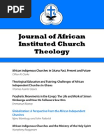 Journal of African Instituted Church Theology: Volume II, Number 1, September 2006