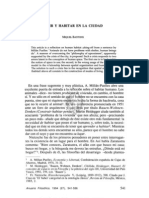 Vivir y Habitar en La Ciudad, Miquel Bastons