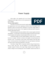 Power Supply: Three Pin Voltage Regulator