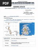 NDRRMC Update Re SWB No.12 For Ts Ofel As of 25 Oct 12, 5pm