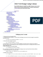 Fall 2009: EE5323 VLSI Design I Using Cadence: Setting Up Your Account