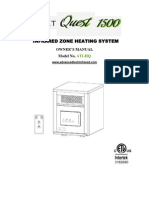 Heat Quest 1500 Infrared Heater Owners Manual