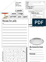 Food Worksheet