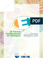 III Fórum Institucional de Estágios