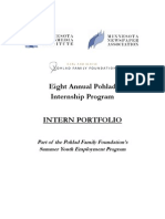 Eight Annual Pohlad Internship Program Intern Portfolio