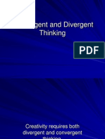 Convergent and Divergent Thinking