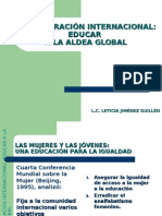 Presentación de Tema, Educar A La Aldea Global