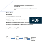 Inventory Positions in The Supply Chain