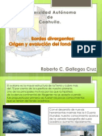 Bordes Divergentes, Origen y Evolucion Del Fondo Oceanico.