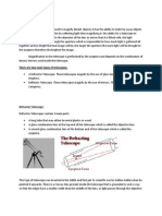 Telescopes: There Are Two Main Types of Telescopes