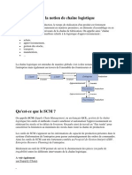 Introduction À La Notion de Chaîne Logistique