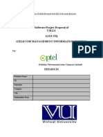 Software Project Proposal of T.M.I.S (1.0.0.VH) (Telecom Management Information System)