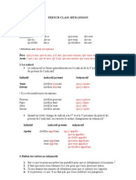 French Class 10th Lesson