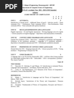 CS1303 Theory of Computation Lessonplan