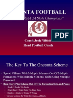 2004 AHSAA 3A State Champions Oneonta Playbook by Joe Niblet