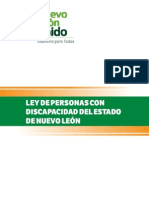 Ley de Personas Con Discapacidad Del Estado de Nuevo León