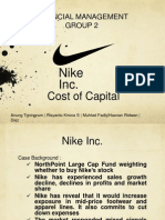 NIKE Inc Cost of Capital - Financial Management