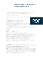 Oraciones y Meditaciones Diarias para Orí