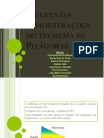 Diferentes Demonstrações Do Teorema de Pitágoras