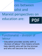 Marxist & Function A List Differences