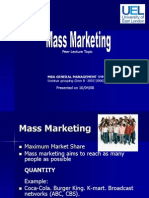 Mass Marketing 