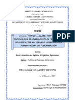 Evaluation Et Amelioration de La Technologie Traditionnelle de Production de Kpete Un Ferment Traditionnel Utilise Dans La Fermentation Du Tchoukoutou