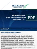 BM&F Bovespa 3Q08 Earnings Conference Call November 12