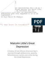 Malcolm Little's Great Depression