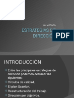 Estrategias de Dirección - Memo