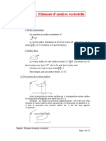 Cour Analyse Vectorielle