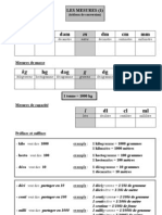 Les Mesures - Simple