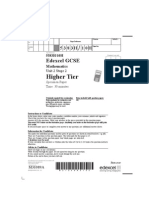 GCSE Maths 306544 Higher Unit 2 Stage 2 (Specimen)