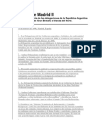 Acuerdo de Madrid II Declaración Conjunta de Las Delegaciones de La República Argentina y Del Reino Unido de Gran Bretaña e Irlanda Del Norte.