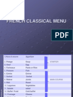 French Classical Menu