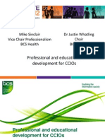 Mike Sinclair & DR Justin Whatling - 'Professional and Educational Development For CCIOs