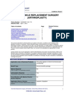 Total Ankle Replacement Surgery (Arthroplasty)