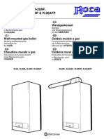 Manual Caldera Roca R20, F, A, AF, P, FP, AP, AFP. Usuario