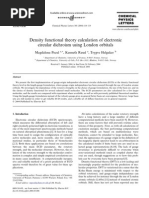 Density Functional Theory Calculation of Electronic Circular Dichroism Using London Orbitals