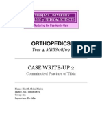 Case Report of Comminuted Tibial Shaft Fracture