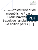 Maxwell - Traité D'électricité Et de Magnétisme - Tome - 2