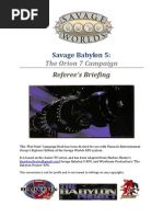 Savage Babylon 5 (Referee's Appendixes)