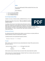 Atoms and Molecules: Laws of Chemical Combinations