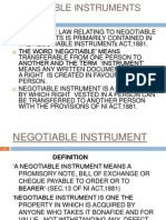 Negotiable Instruments Act, 1881