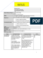 Sample Lesson Plan On Saving The Environment