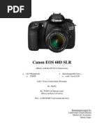 Canon EOS 60D SLR